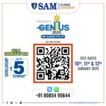 Genius 2025 Exam Scholarships for 11th and 12th Students QR Code 