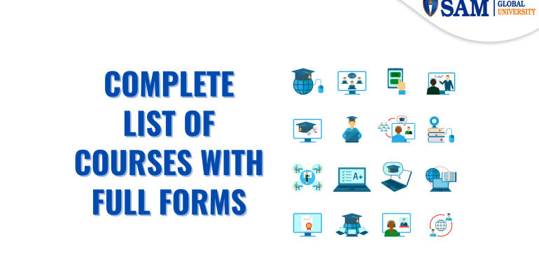 Complete List of Courses with Full Forms